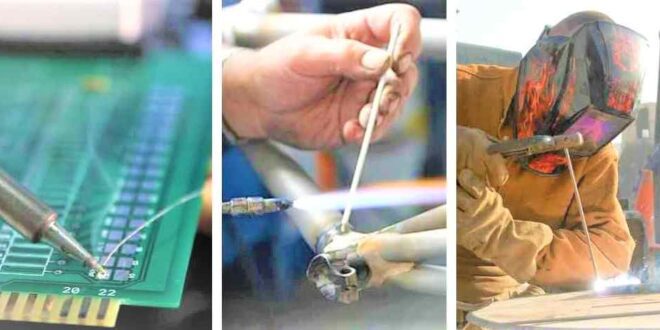 Welding vs Soldering vs Brazing