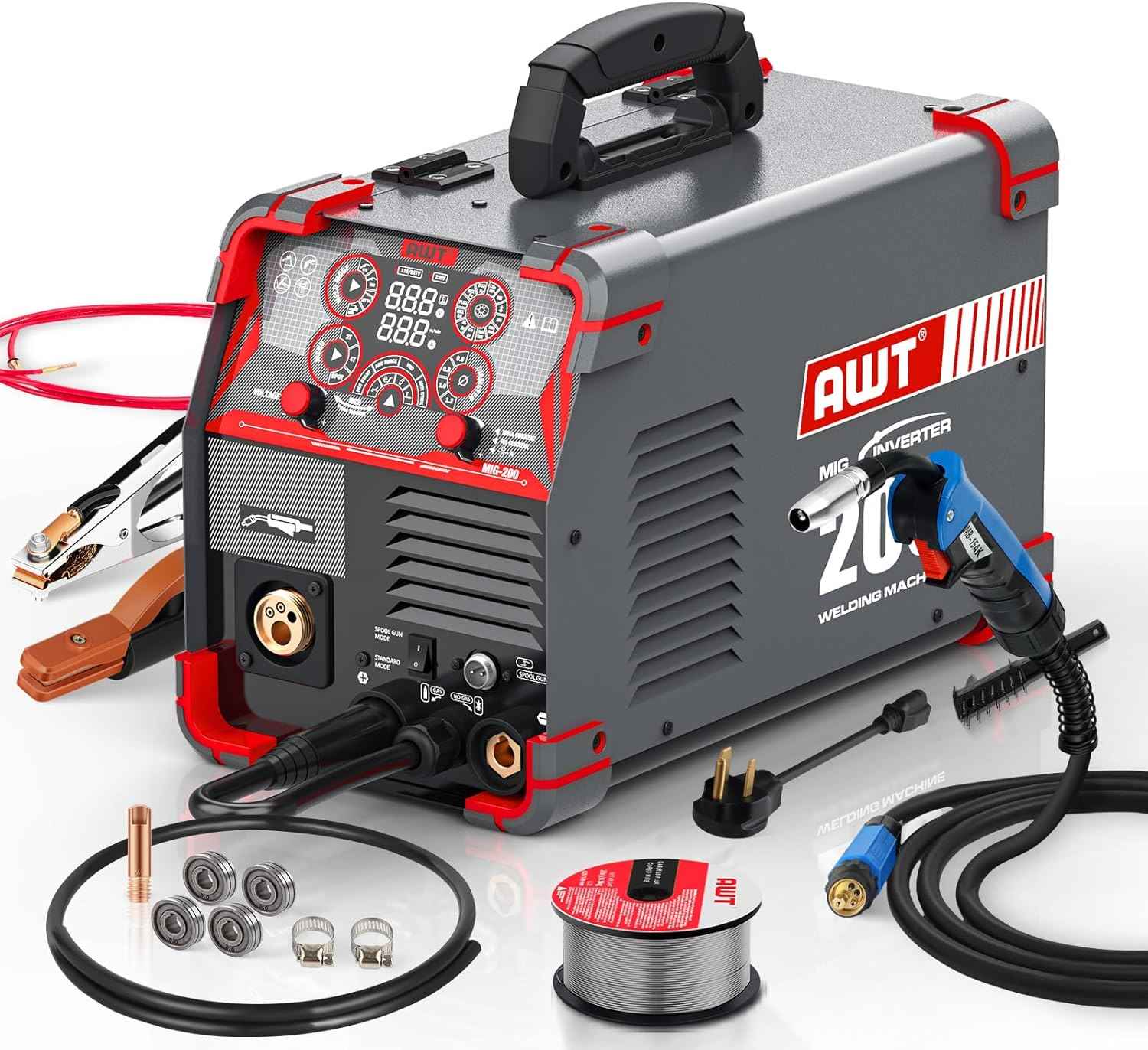 AWT MIG Welder, 200Amp 8 in 1