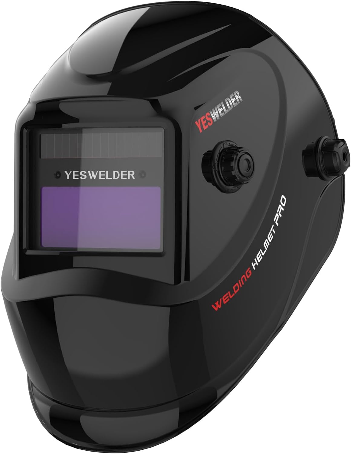 YESWELDER True Color Solar Powered Auto Darkening Welding Helmet, Wide Shade 4/9-13 for TIG MIG ARC Weld Hood Helmet