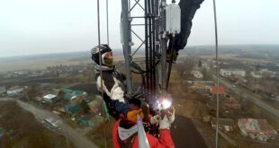 Welding work at height