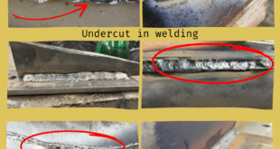 Undercut in welding