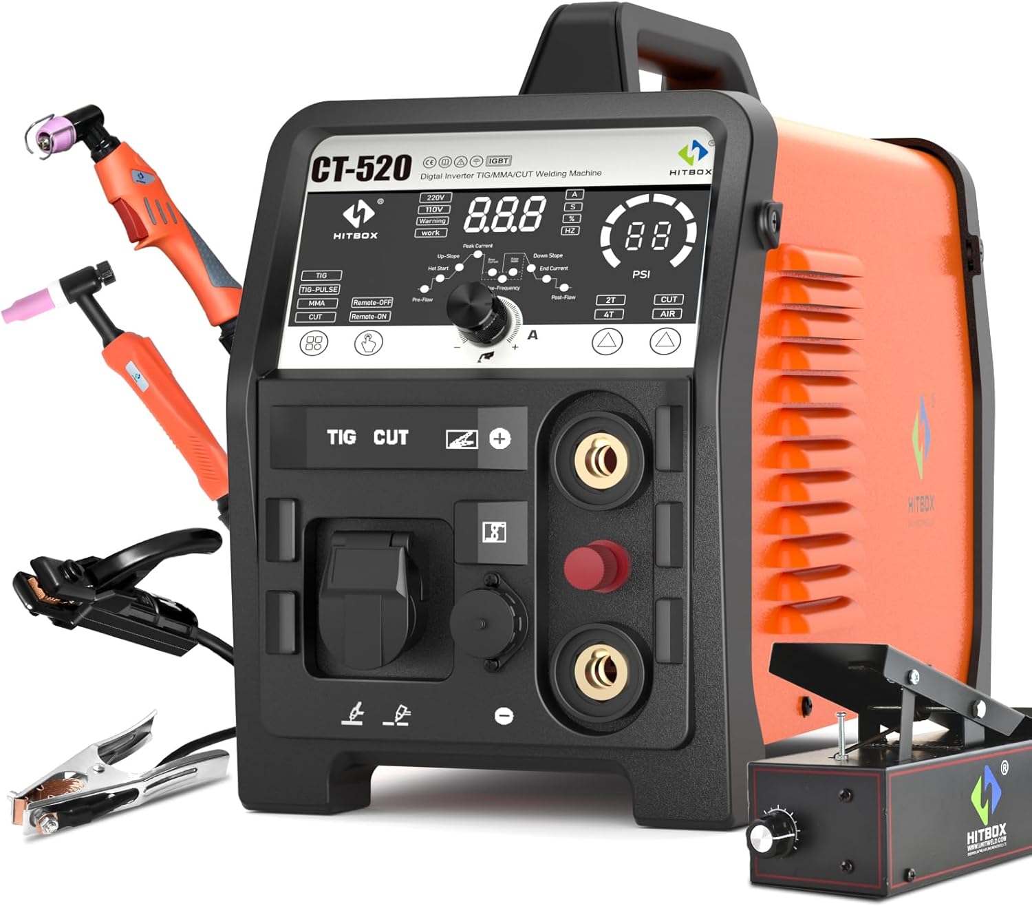 HITBOX CT520 4 in 1 Pulse TIG Welder Plasma Cutter